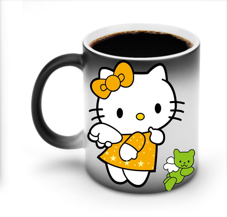 （画像用） Hello Kitty ハローキティ 温度変色マグカップ