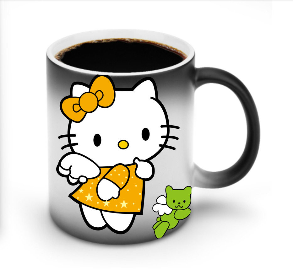 （画像用） Hello Kitty ハローキティ 温度変色マグカップ