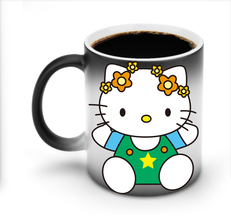 （画像用） Hello Kitty ハローキティ 温度変色マグカップ