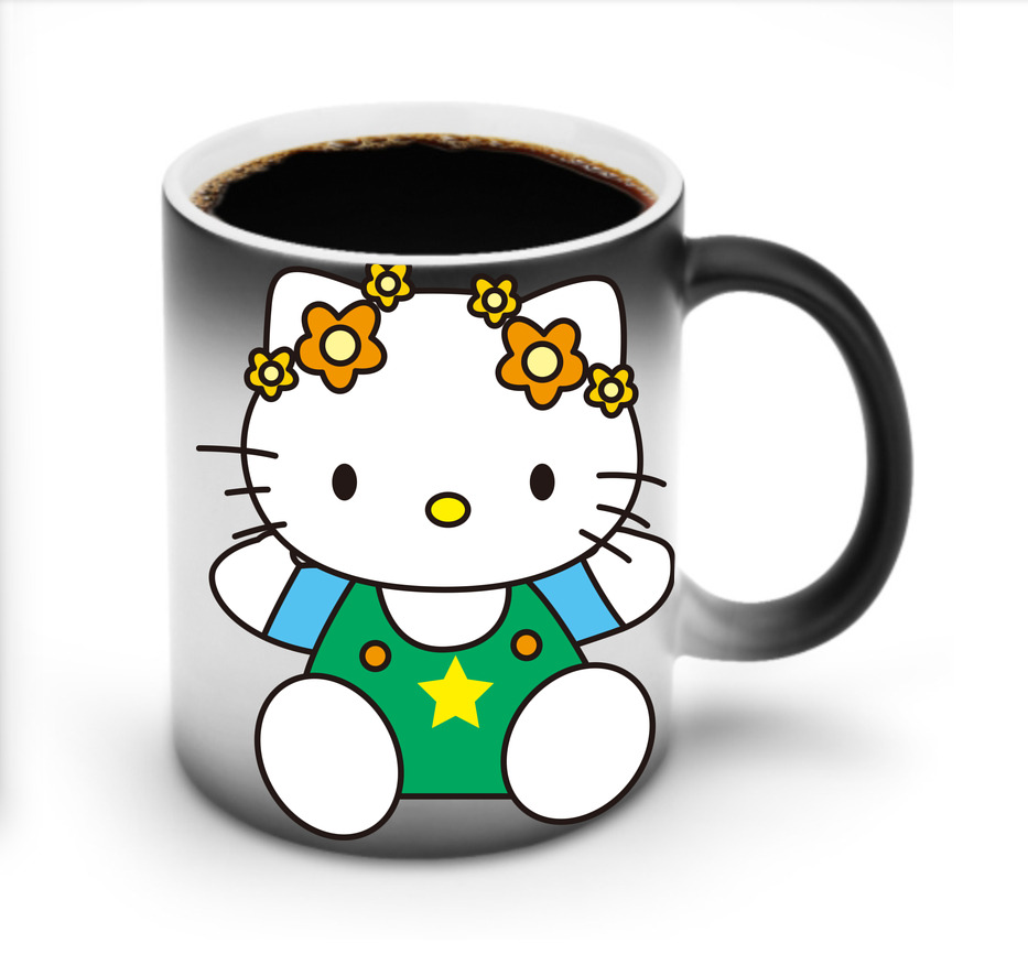 （画像用） Hello Kitty ハローキティ 温度変色マグカップ