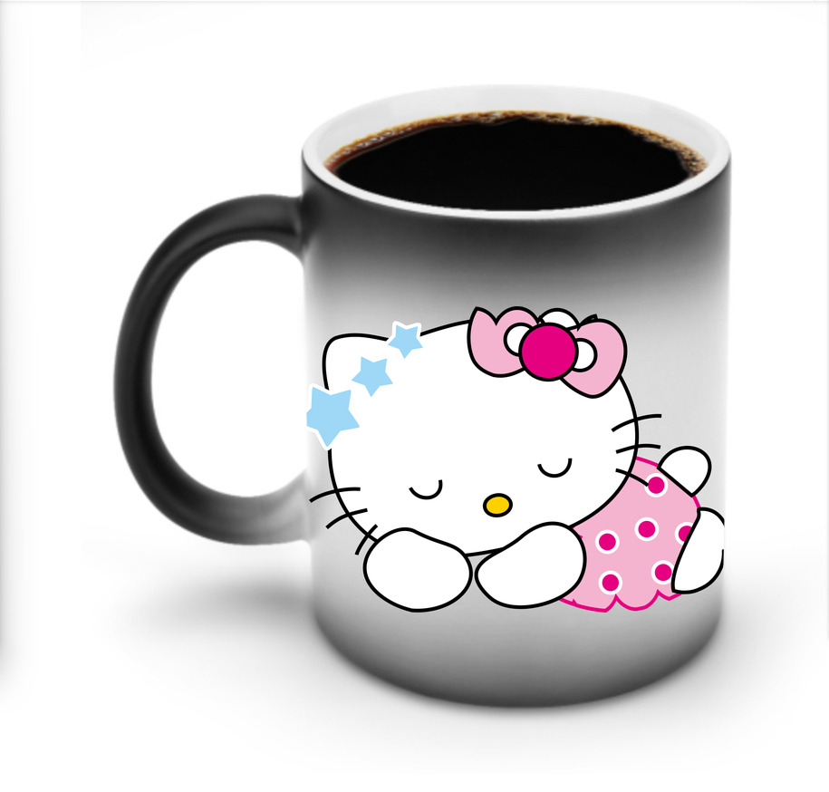 （画像用） Hello Kitty ハローキティ 温度変色マグカップ