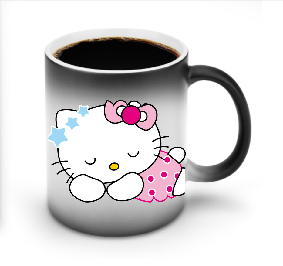（画像用） Hello Kitty ハローキティ 温度変色マグカップ