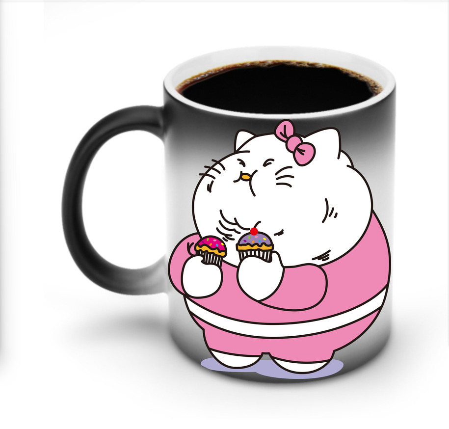 （画像用） Hello Kitty ハローキティ 温度変色マグカップ