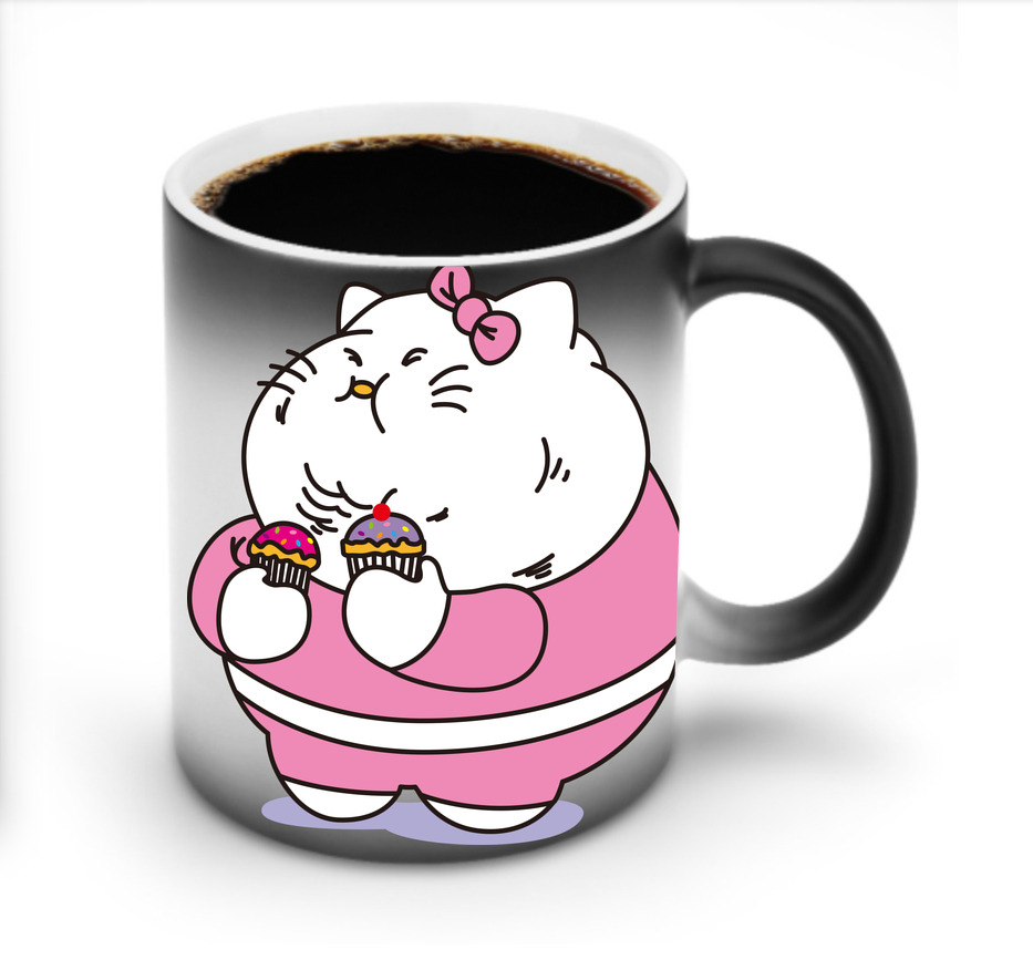 （画像用） Hello Kitty ハローキティ 温度変色マグカップ