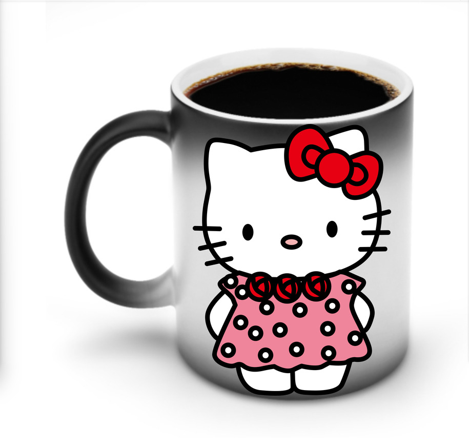 （画像用） Hello Kitty ハローキティ 温度変色マグカップ