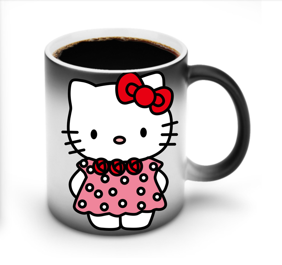 （画像用） Hello Kitty ハローキティ 温度変色マグカップ