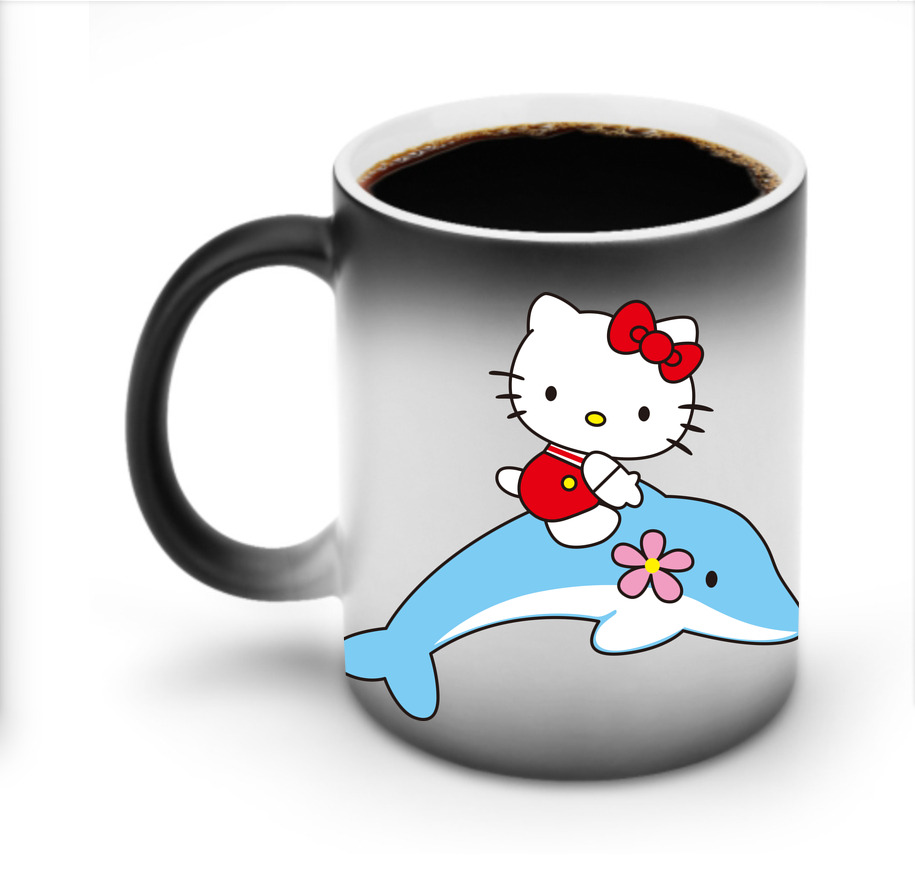 （画像用） Hello Kitty ハローキティ 温度変色マグカップ