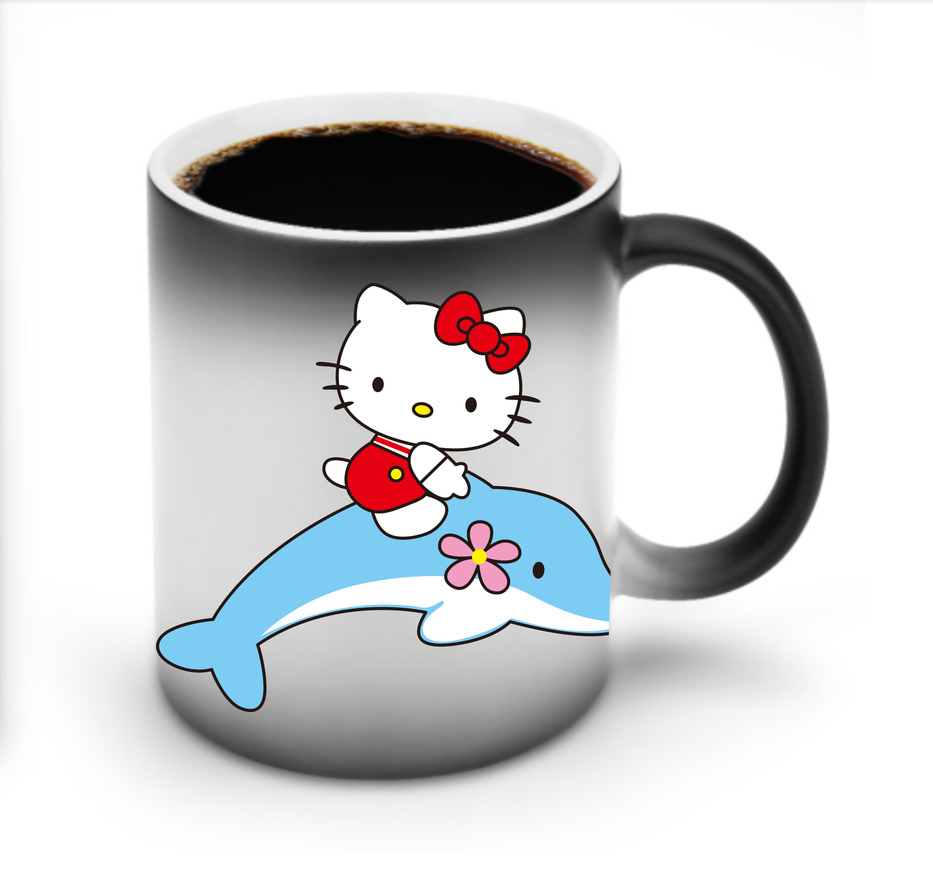 （画像用） Hello Kitty ハローキティ 温度変色マグカップ