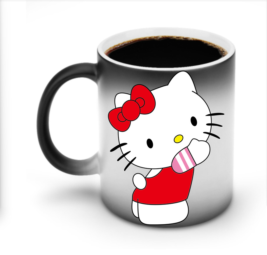 （画像用） Hello Kitty ハローキティ 温度変色マグカップ