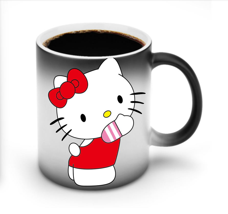 （画像用） Hello Kitty ハローキティ 温度変色マグカップ