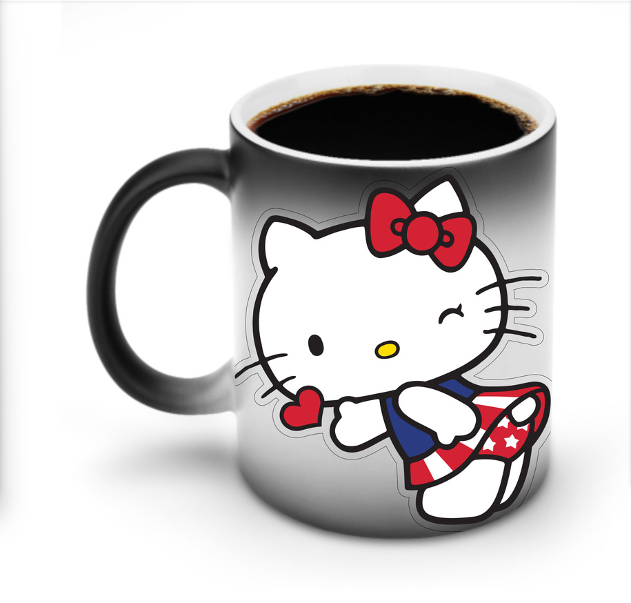 （画像用） Hello Kitty ハローキティ 温度変色マグカップ