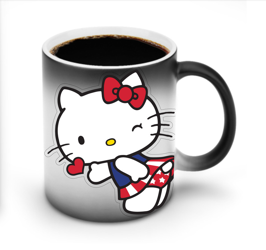 （画像用） Hello Kitty ハローキティ 温度変色マグカップ