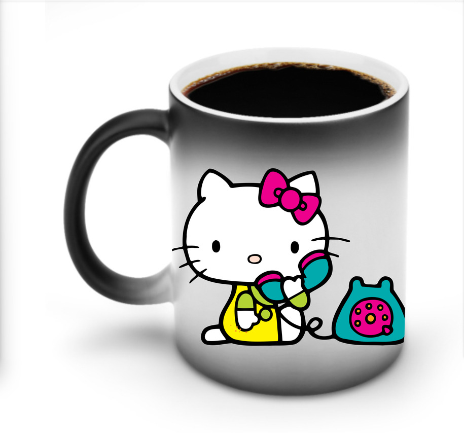 （画像用） Hello Kitty ハローキティ 温度変色マグカップ