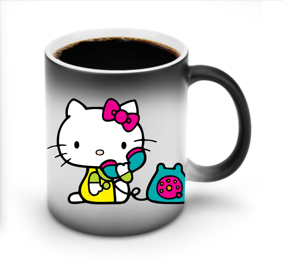 （画像用） Hello Kitty ハローキティ 温度変色マグカップ