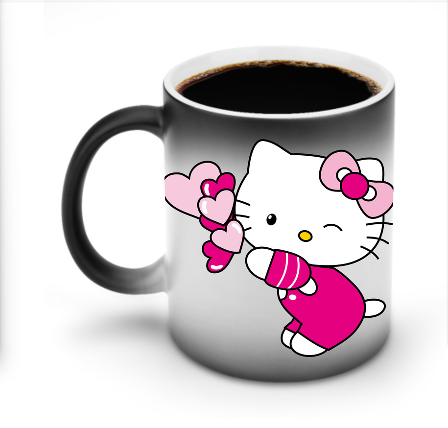 （画像用） Hello Kitty ハローキティ 温度変色マグカップ
