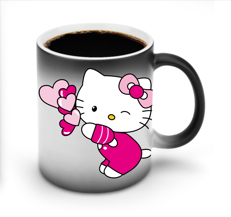 （画像用） Hello Kitty ハローキティ 温度変色マグカップ