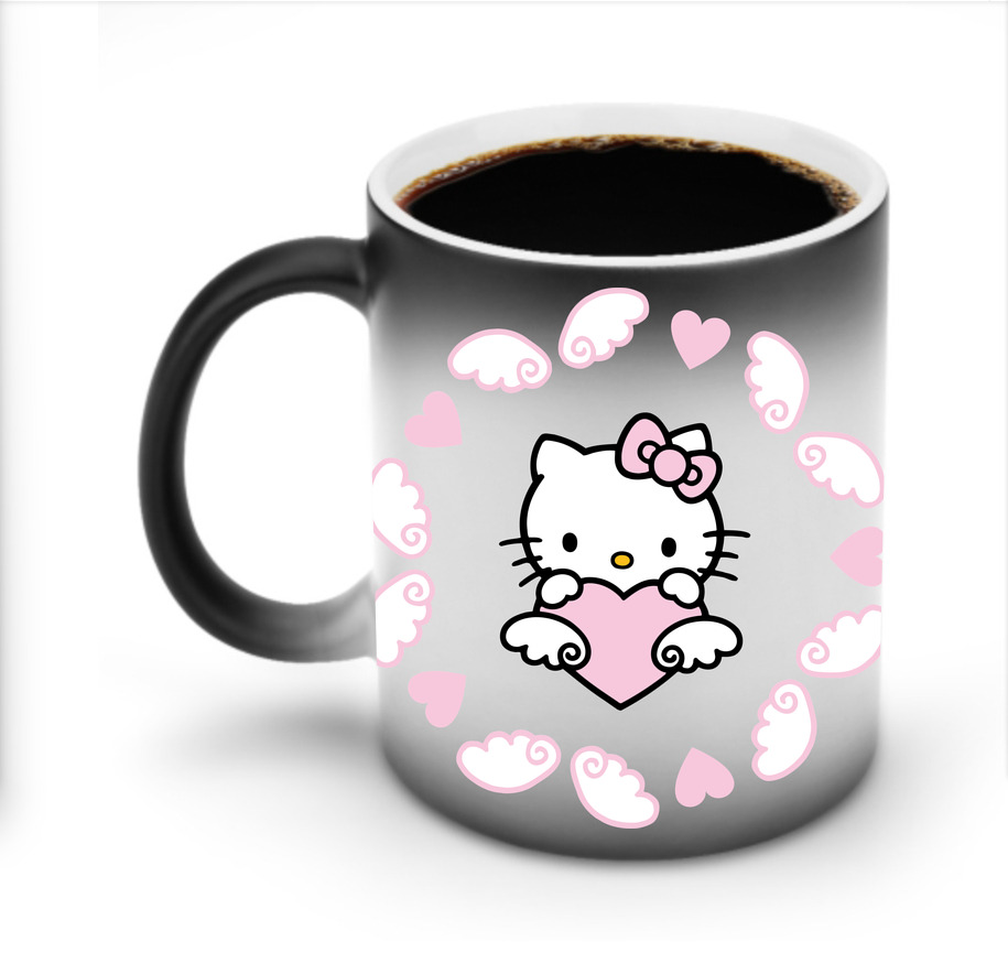 （画像用） Hello Kitty ハローキティ 温度変色マグカップ