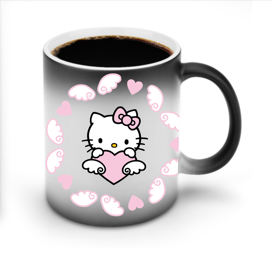 （画像用） Hello Kitty ハローキティ 温度変色マグカップ