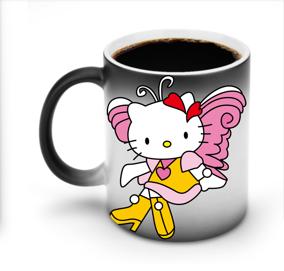 （画像用） Hello Kitty ハローキティ 温度変色マグカップ