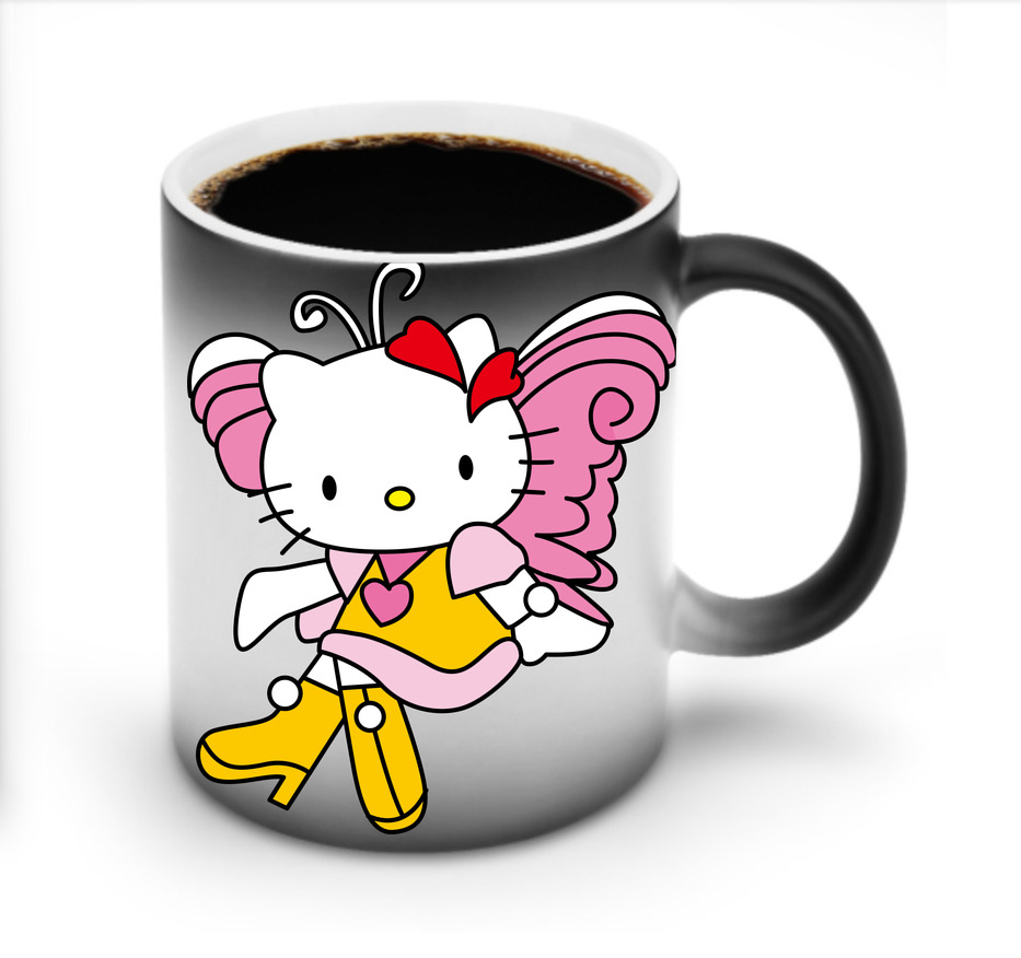 （画像用） Hello Kitty ハローキティ 温度変色マグカップ