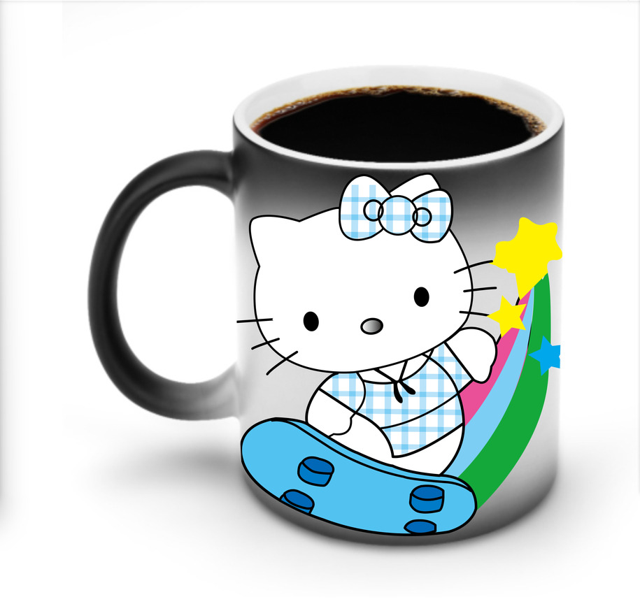 （画像用） Hello Kitty ハローキティ 温度変色マグカップ