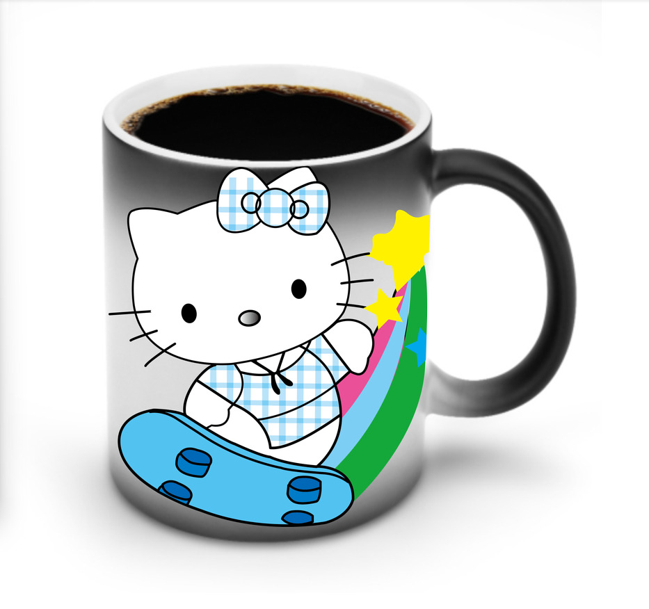 （画像用） Hello Kitty ハローキティ 温度変色マグカップ