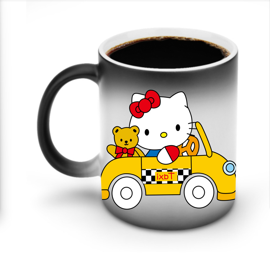 （画像用） Hello Kitty ハローキティ 温度変色マグカップ
