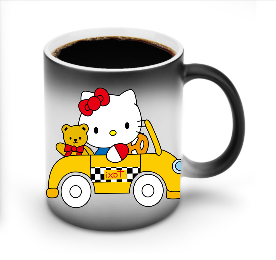 （画像用） Hello Kitty ハローキティ 温度変色マグカップ