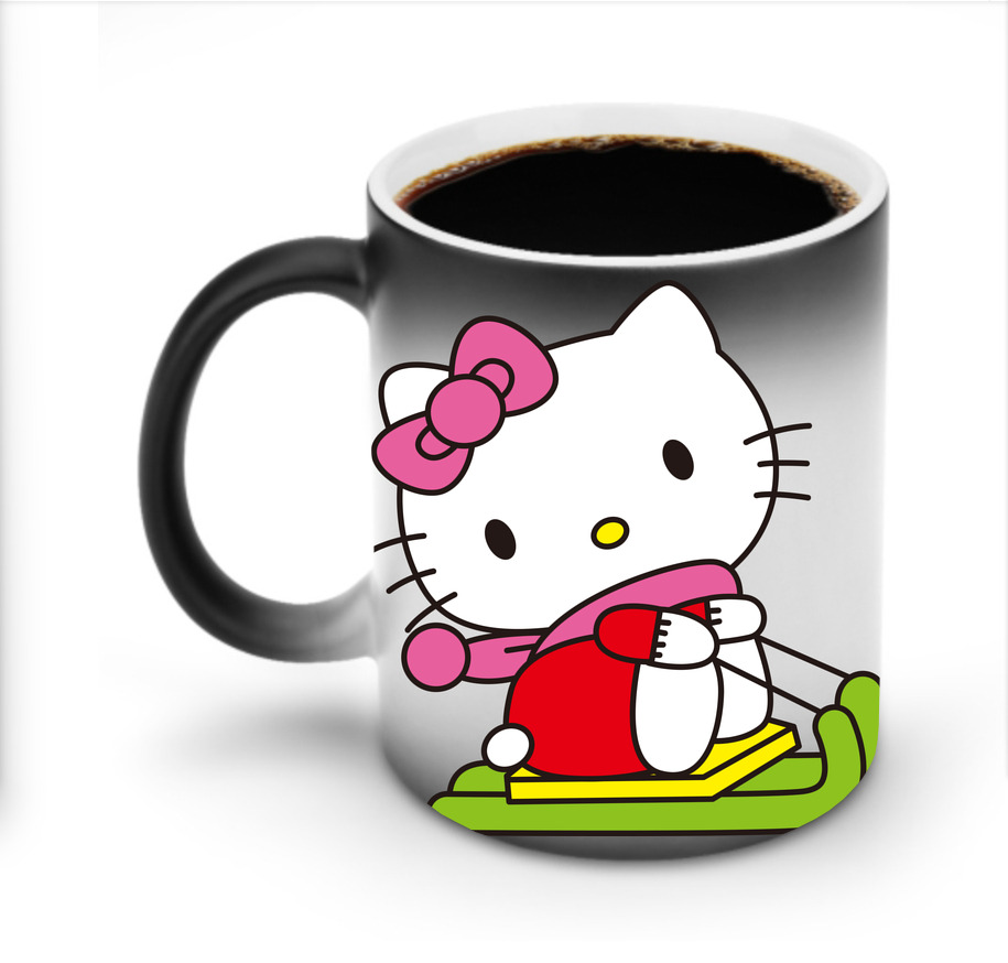 （画像用） Hello Kitty ハローキティ 温度変色マグカップ