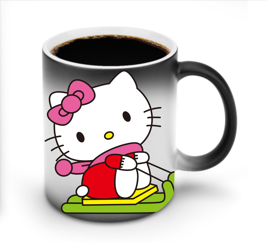 （画像用） Hello Kitty ハローキティ 温度変色マグカップ