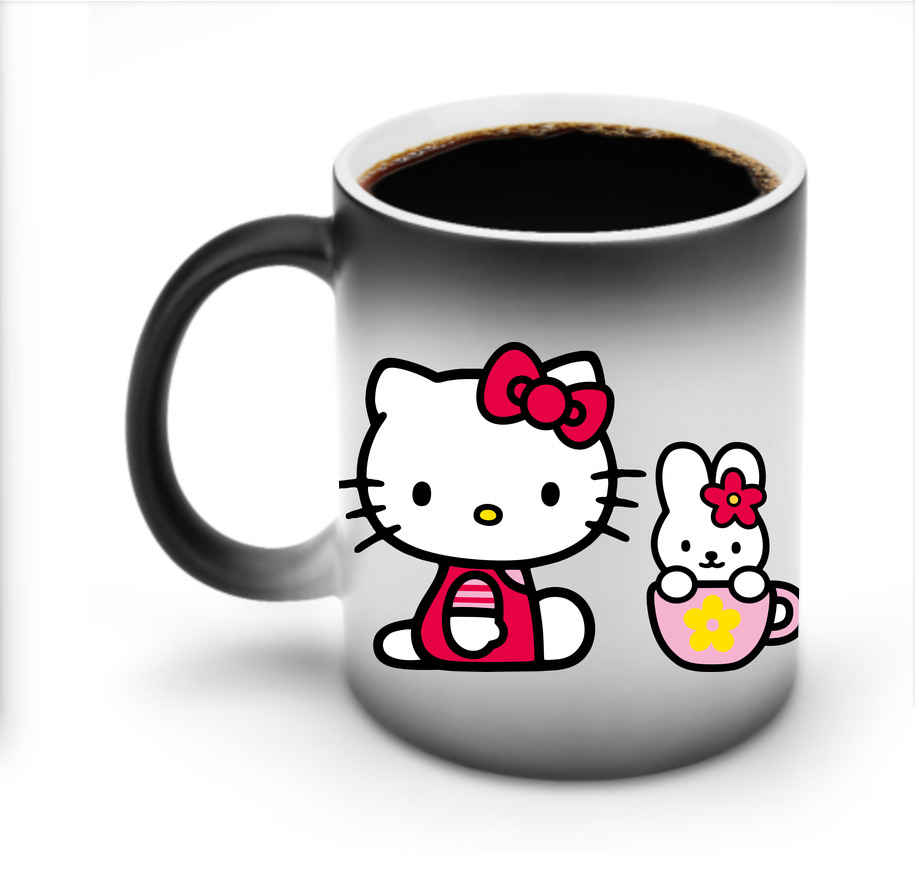 （画像用） Hello Kitty ハローキティ 温度変色マグカップ