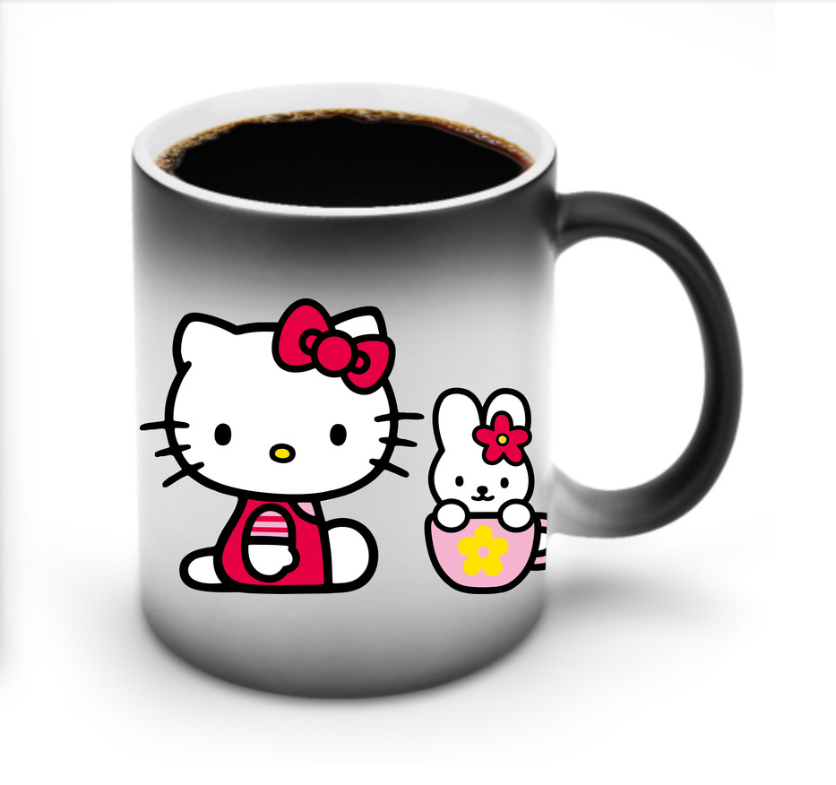 （画像用） Hello Kitty ハローキティ 温度変色マグカップ