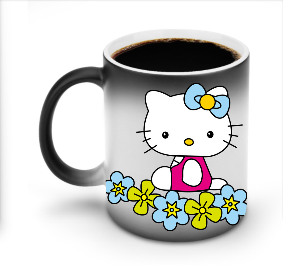 （画像用） Hello Kitty ハローキティ 温度変色マグカップ