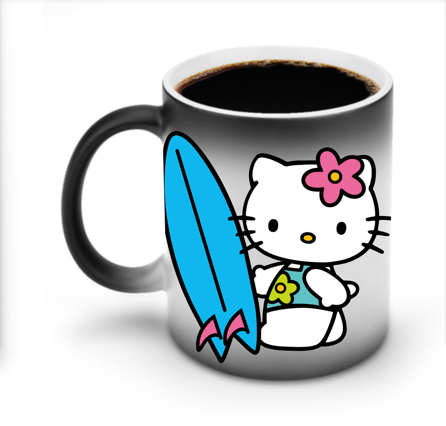 （画像用） Hello Kitty ハローキティ 温度変色マグカップ