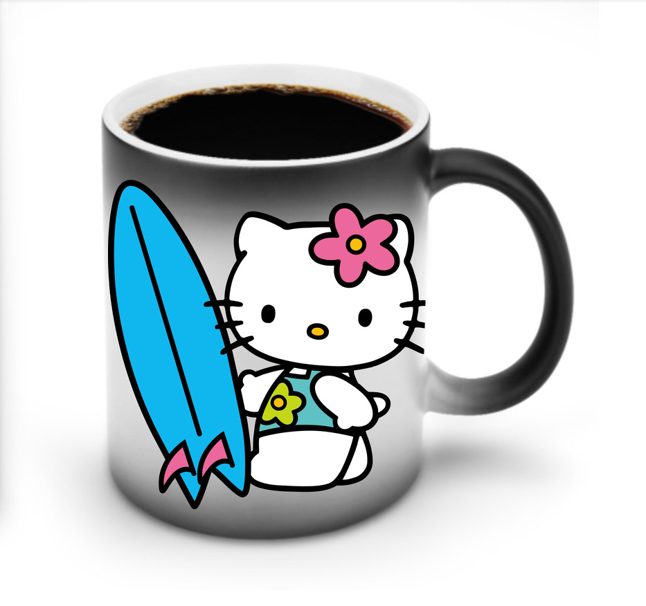 （画像用） Hello Kitty ハローキティ 温度変色マグカップ