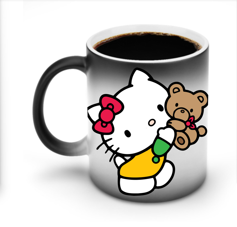 （画像用） Hello Kitty ハローキティ 温度変色マグカップ
