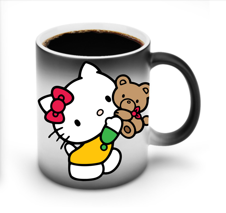 （画像用） Hello Kitty ハローキティ 温度変色マグカップ