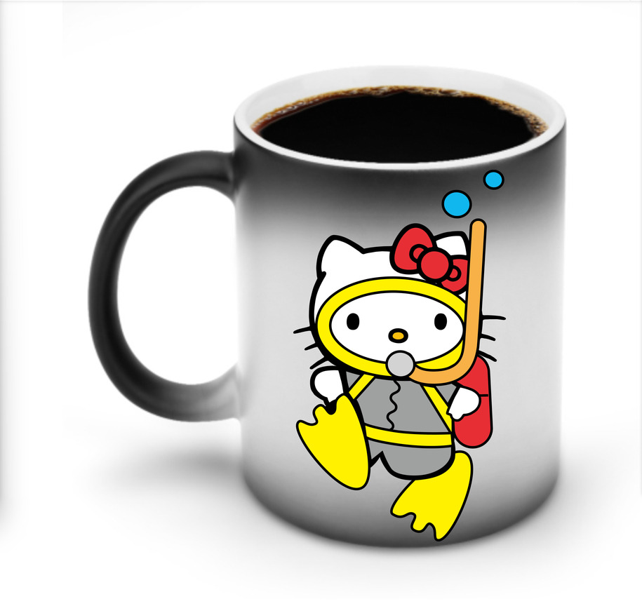 （画像用） Hello Kitty ハローキティ 温度変色マグカップ
