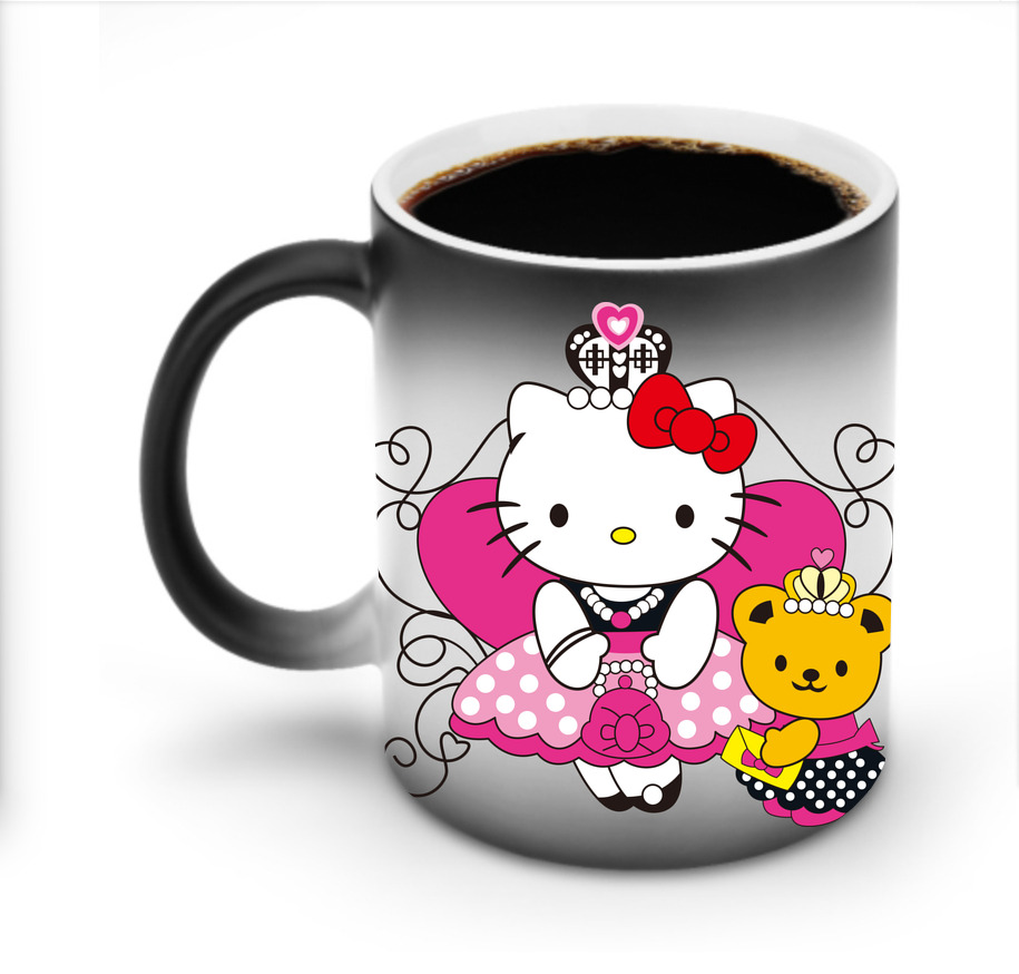（画像用） Hello Kitty ハローキティ 温度変色マグカップ