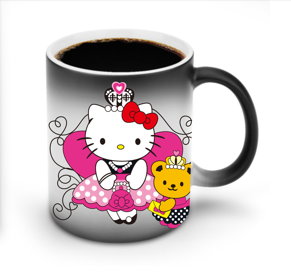 （画像用） Hello Kitty ハローキティ 温度変色マグカップ
