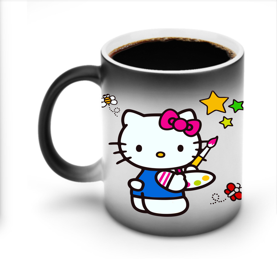 （画像用） Hello Kitty ハローキティ 温度変色マグカップ