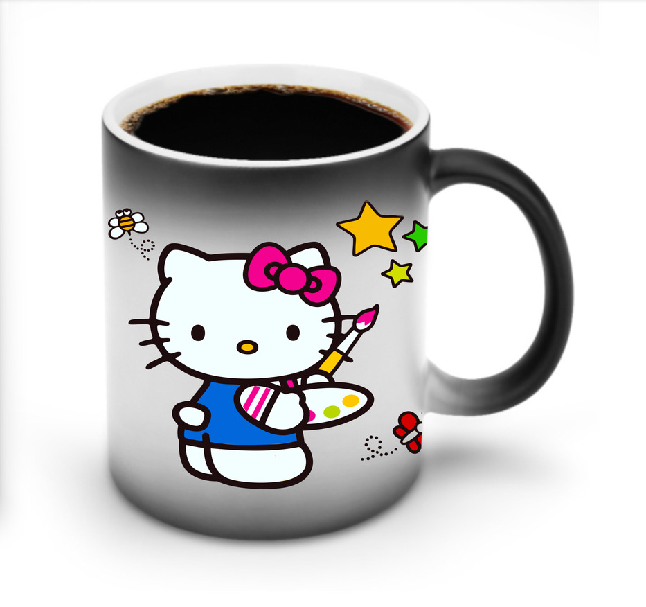 （画像用） Hello Kitty ハローキティ 温度変色マグカップ