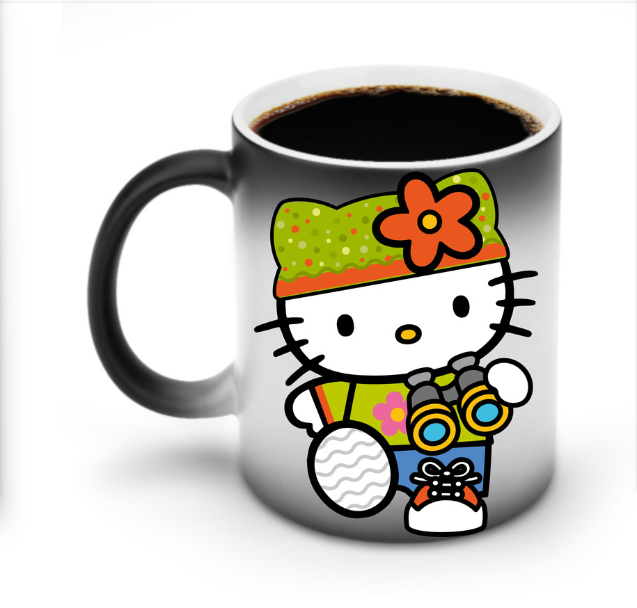 （画像用） Hello Kitty ハローキティ 温度変色マグカップ