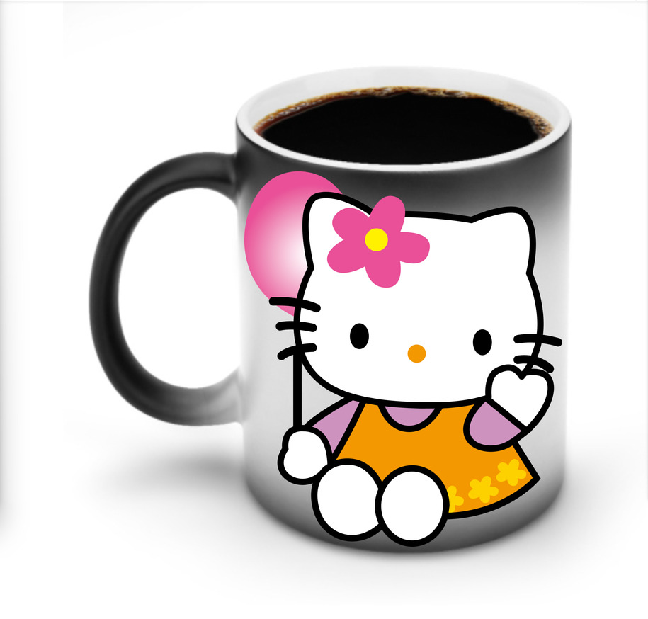 （画像用） Hello Kitty ハローキティ 温度変色マグカップ