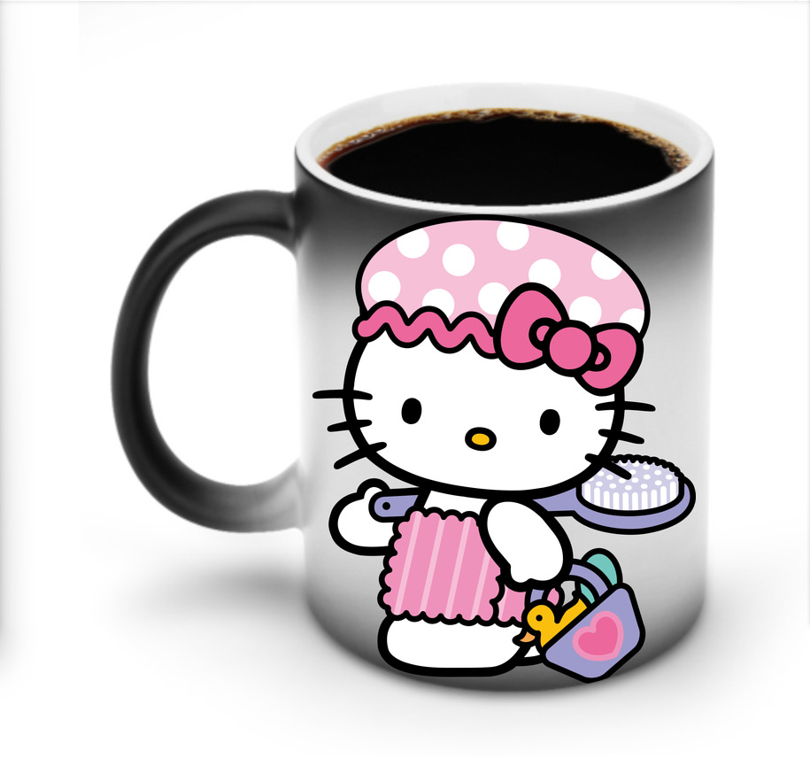 （画像用） Hello Kitty ハローキティ 温度変色マグカップ