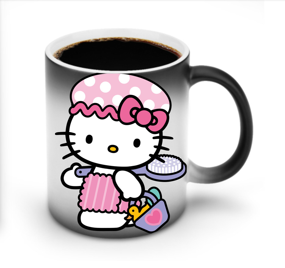 （画像用） Hello Kitty ハローキティ 温度変色マグカップ