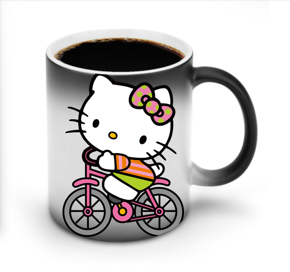 （画像用） Hello Kitty ハローキティ 温度変色マグカップ