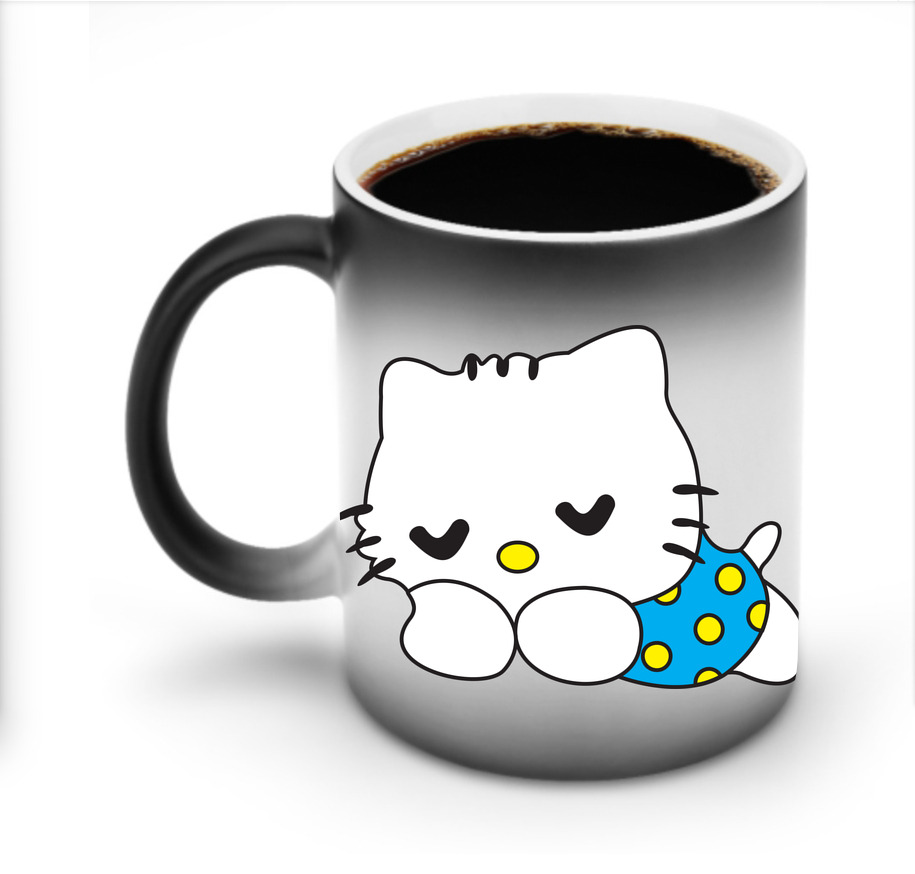 （画像用） Hello Kitty ハローキティ 温度変色マグカップ