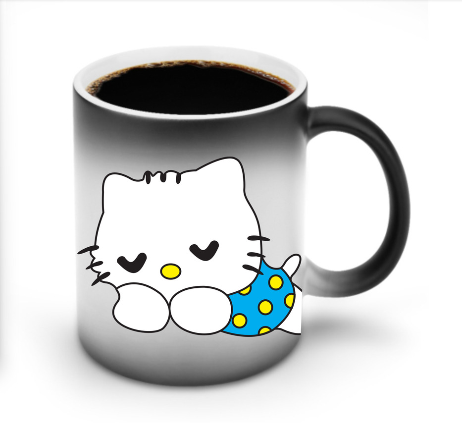 （画像用） Hello Kitty ハローキティ 温度変色マグカップ