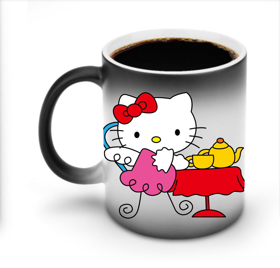 （画像用） Hello Kitty ハローキティ 温度変色マグカップ